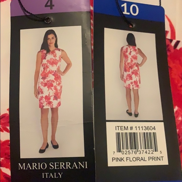 NWT Pink and White Floral print dress - Picture 3 of 6